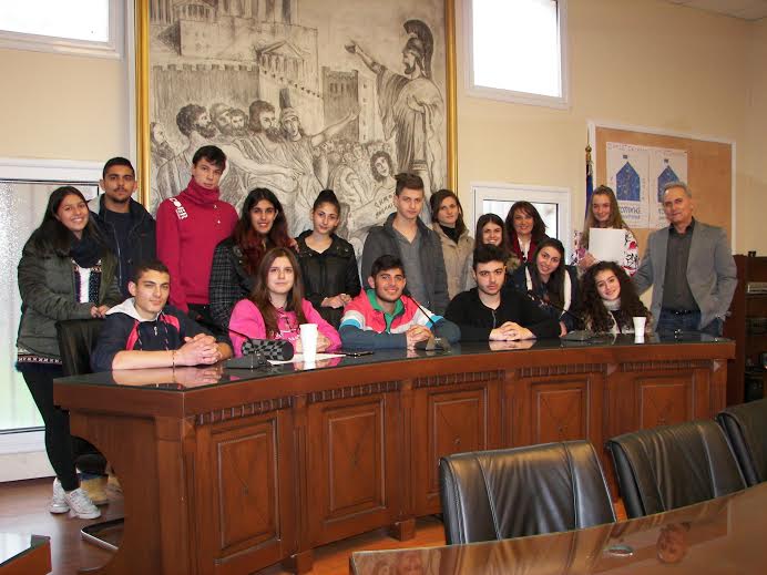 Σκύδρα: Επίσκεψη μαθητών Λυκείου στο Δημαρχείο